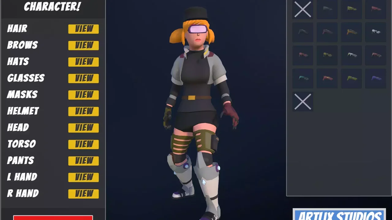 Customizable 3D Sci-Fi Characters Vol 2