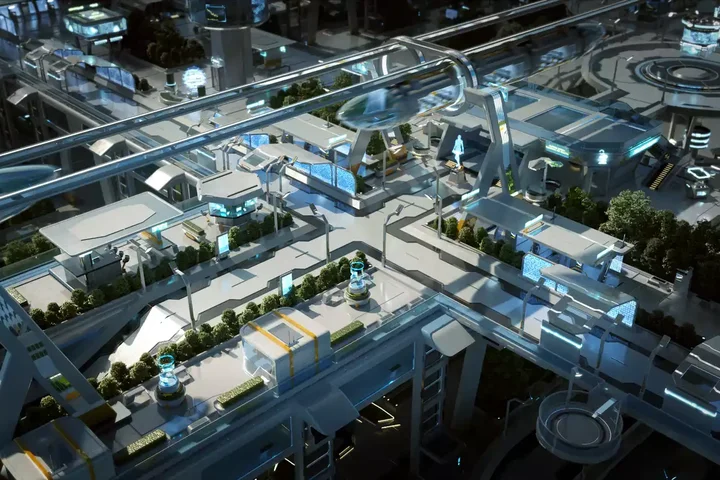 Kitbash3D - High Tech Streets