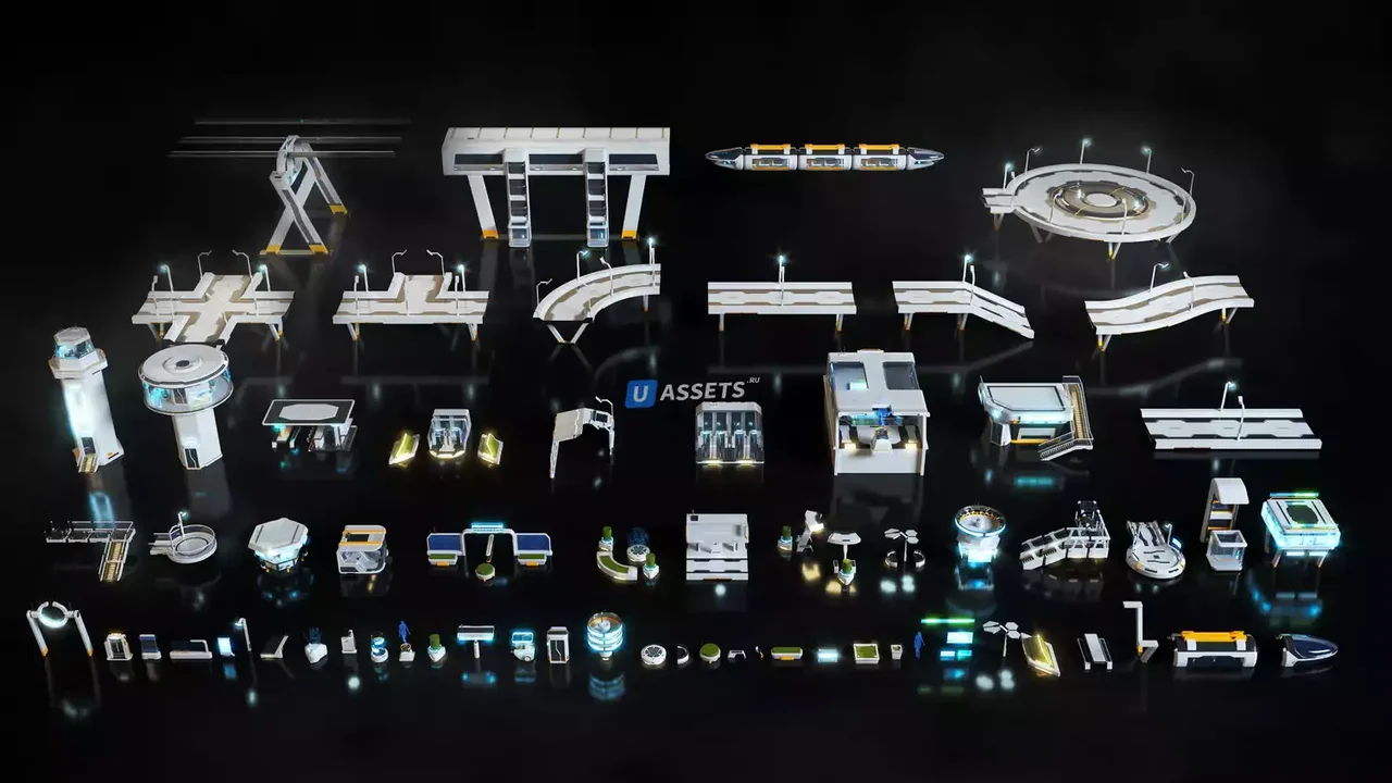 Kitbash3D - High Tech Streets