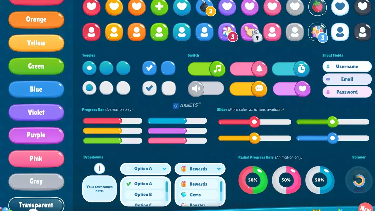 Cartoon GUI Pack