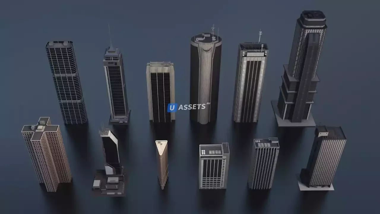 KitBash3D - Mini Kit Skylines