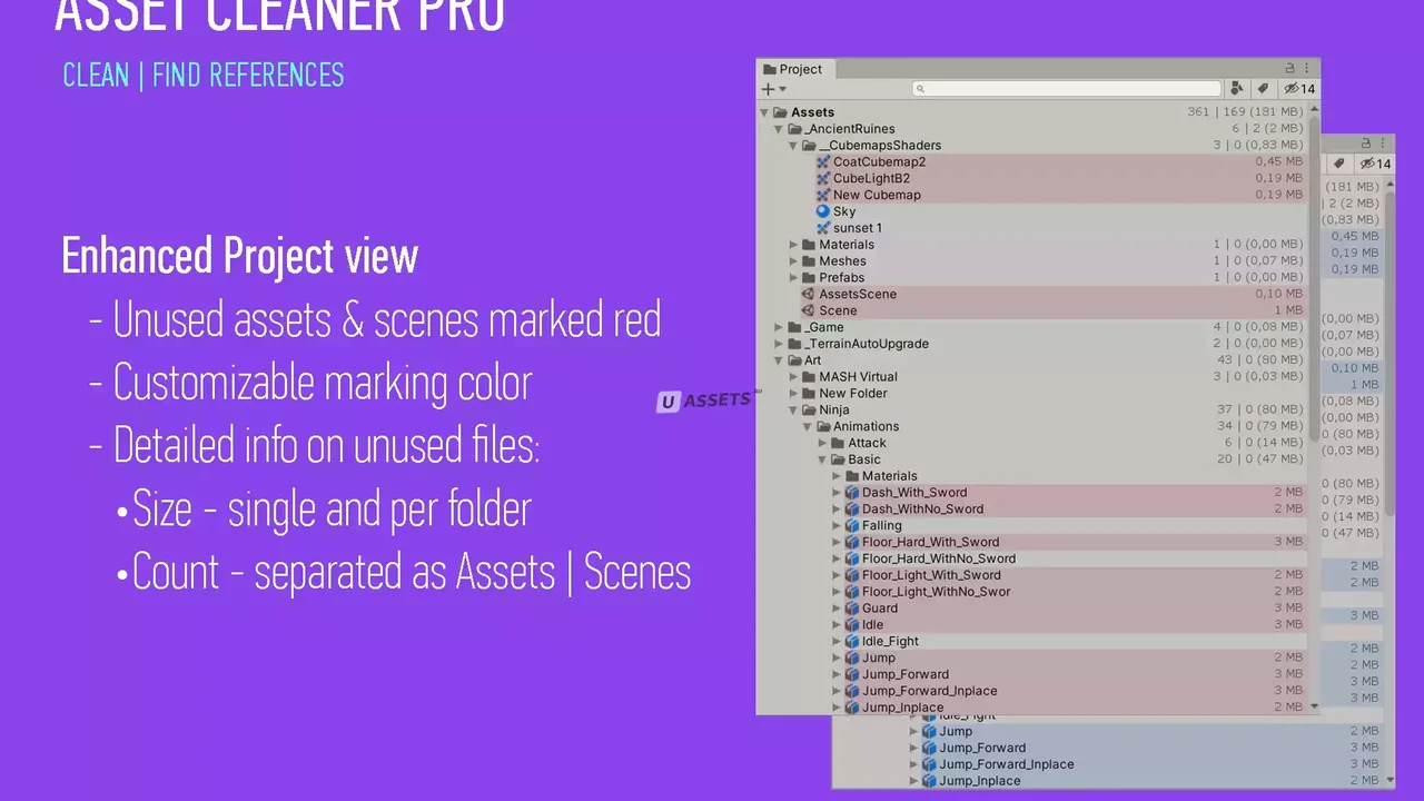 Asset Cleaner PRO - Clean | Find References