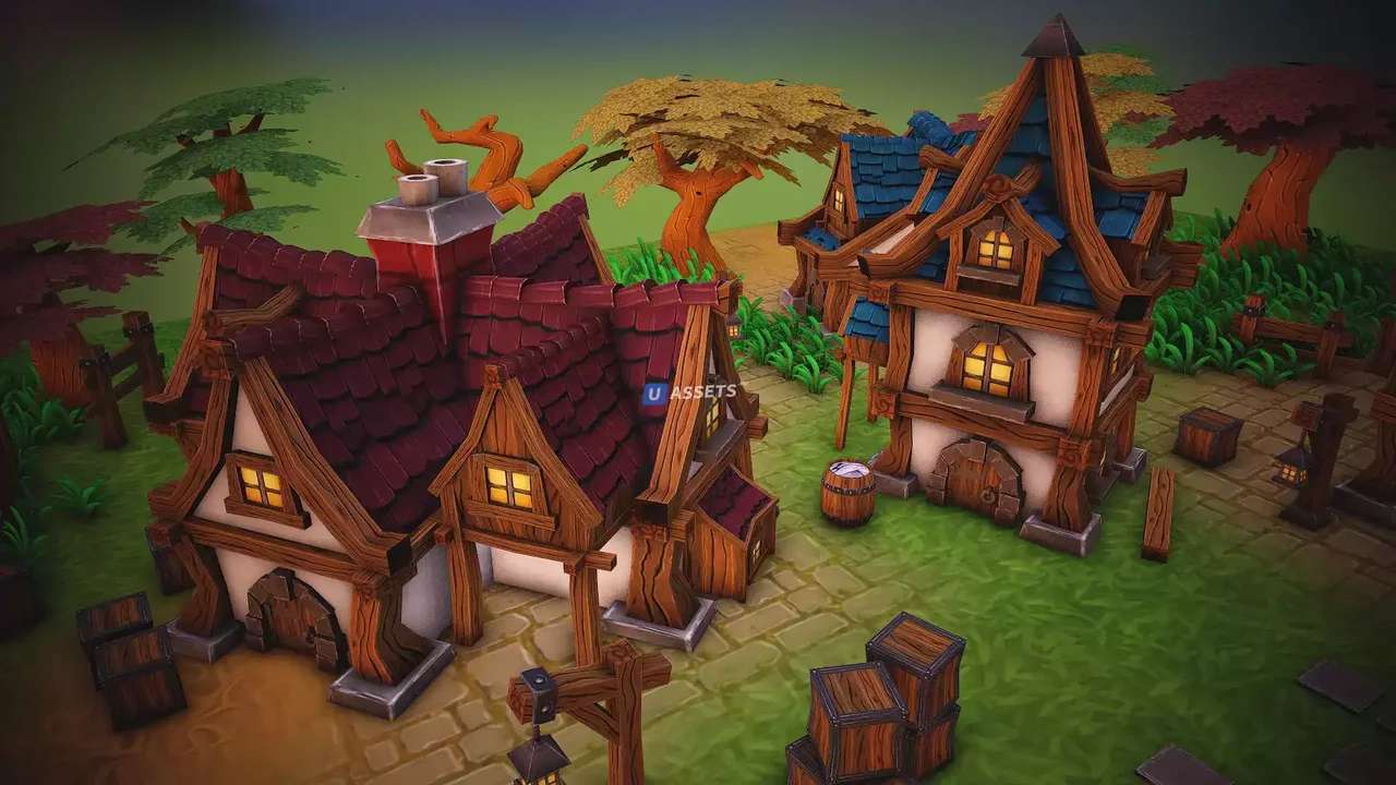 Fantasy Modular House Pack