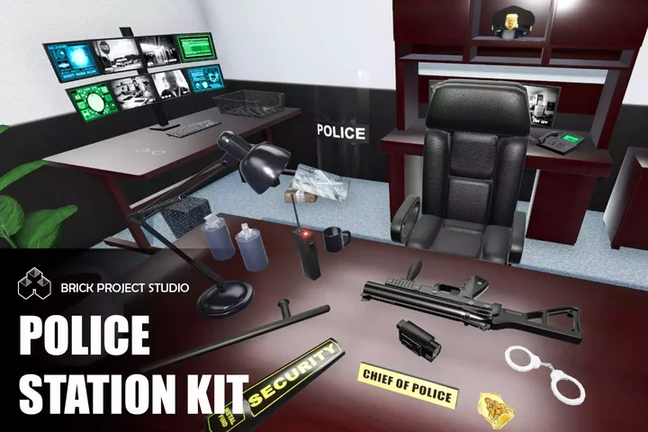 Police Station Interior Exterior Kit