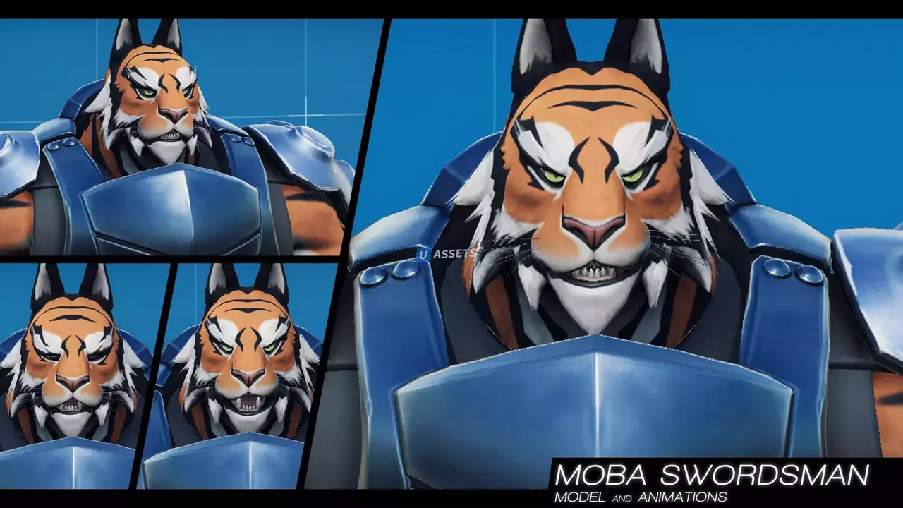 MOBA Swordsman - model animations v1.0