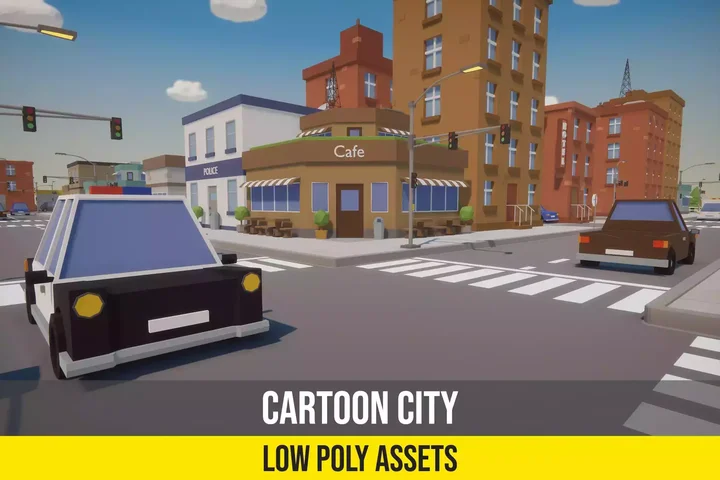 Cartoon Low Poly City Pack