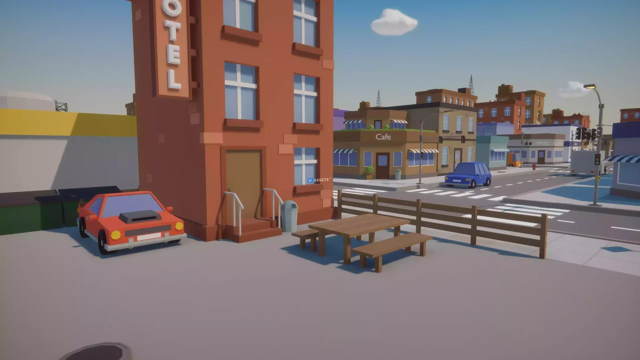 Cartoon Low Poly City Pack