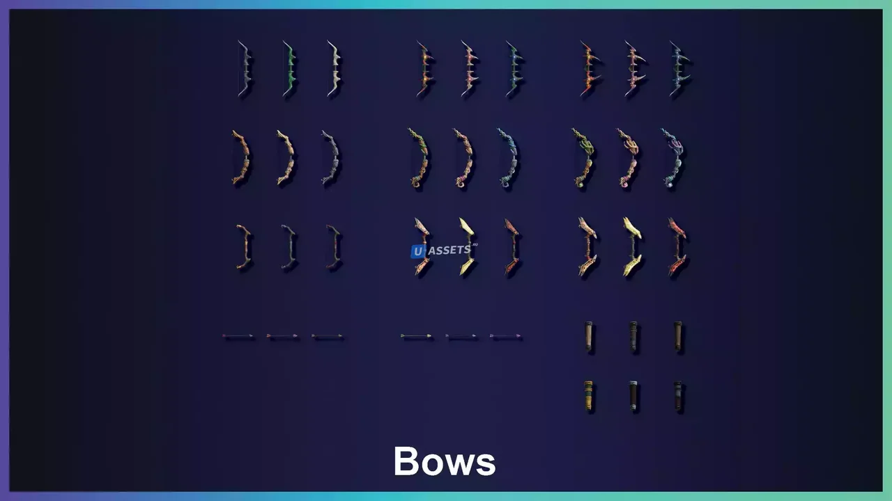 Stylized Bows Crossbows - RPG Weapons