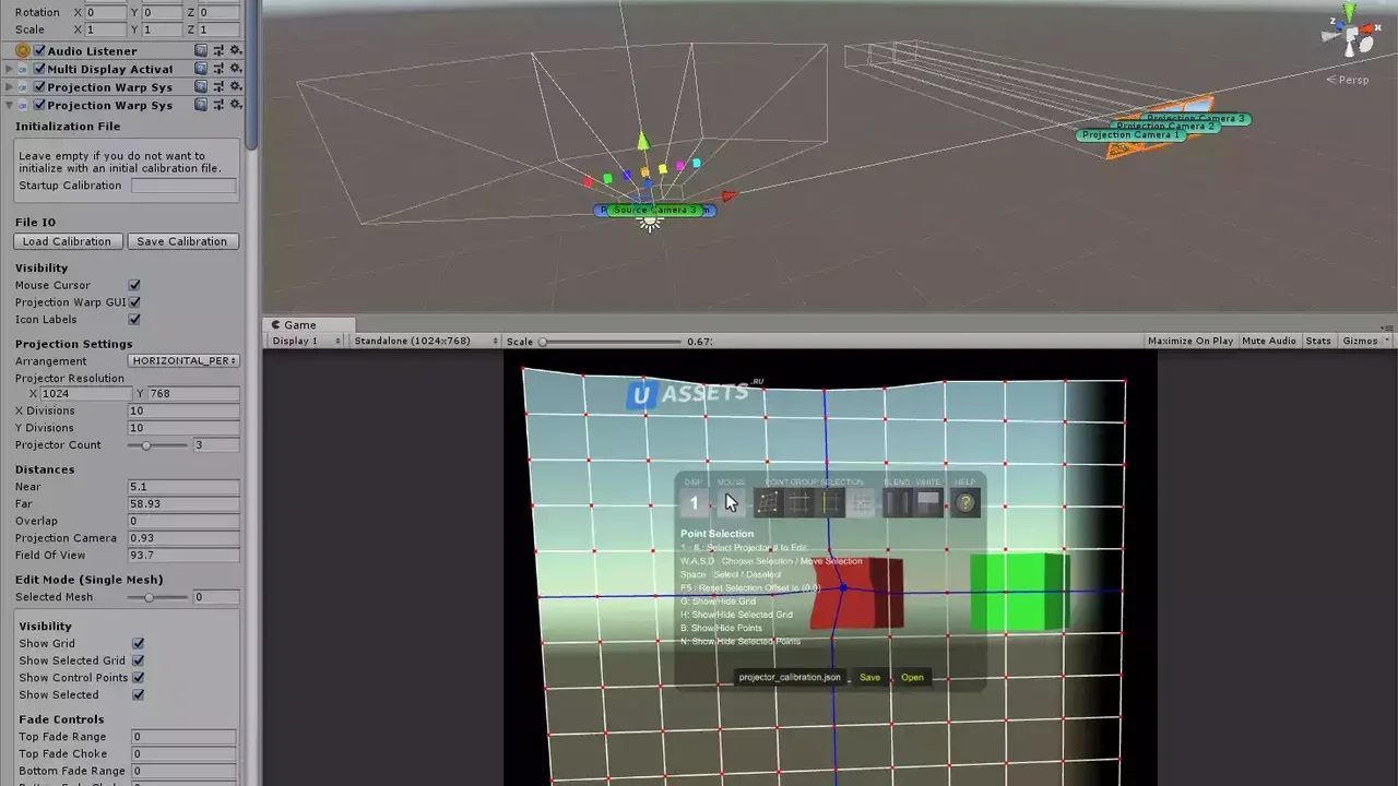 Multi Projector Warp System