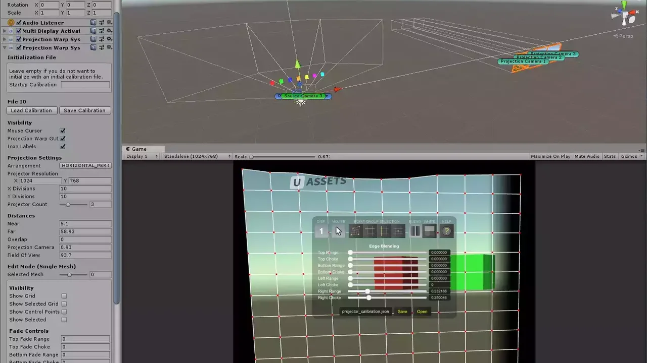 Multi Projector Warp System