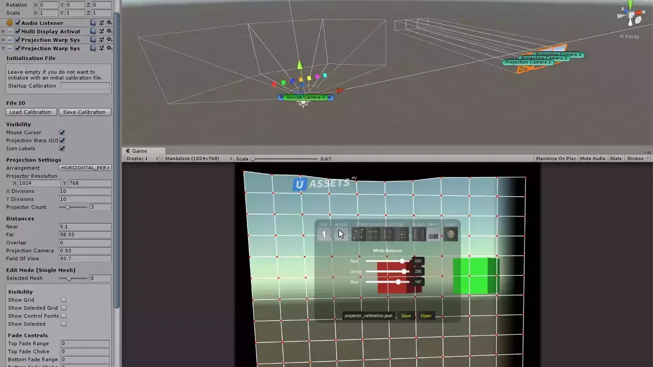 Multi Projector Warp System