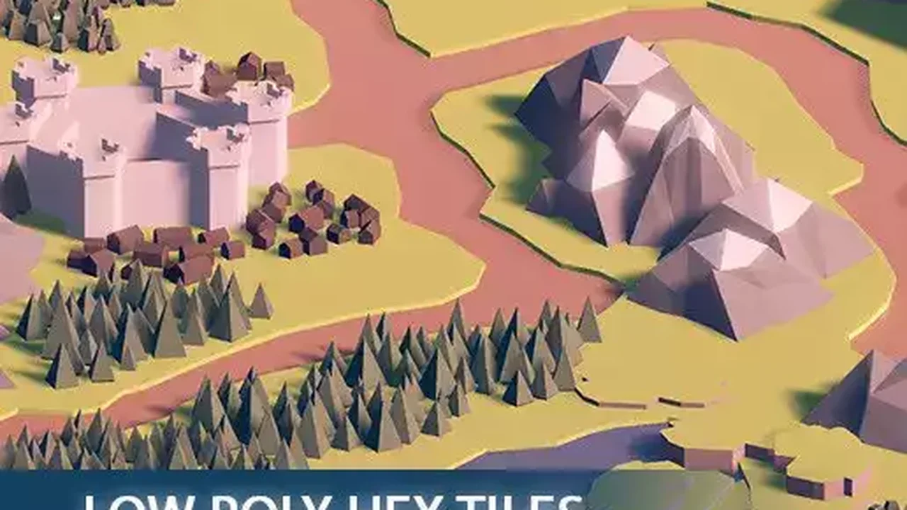 Low Poly Hex Tiles Vol.1