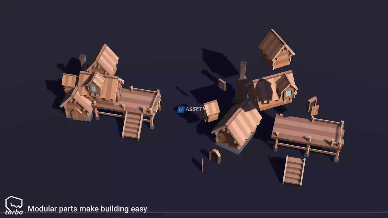 Fantasy Village Pack - Low Poly 3D Art