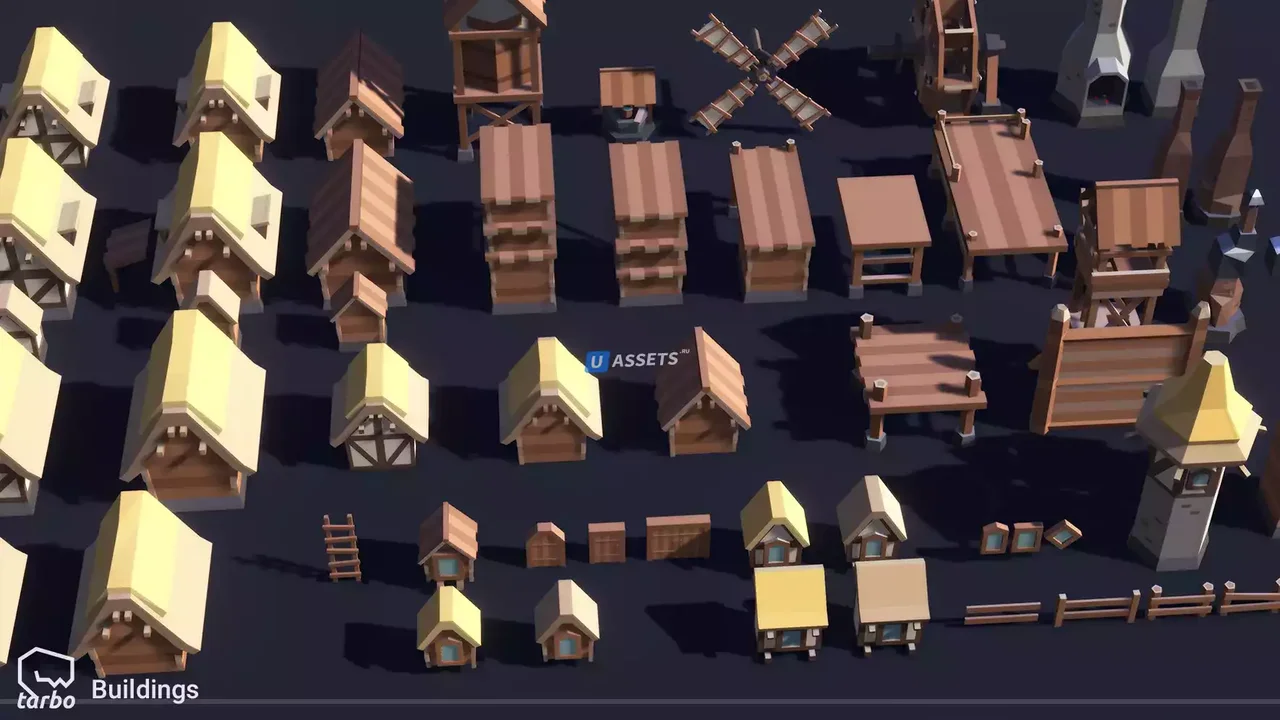 Fantasy Village Pack - Low Poly 3D Art