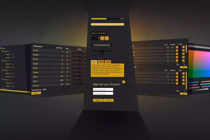 New UI Widgets