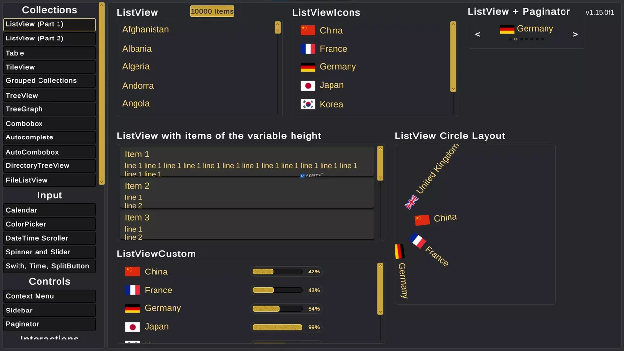 New UI Widgets