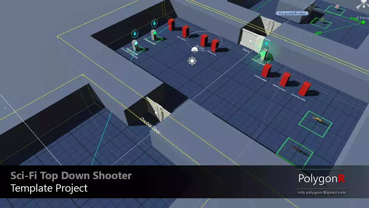 Sci Fi Top Down Game Template