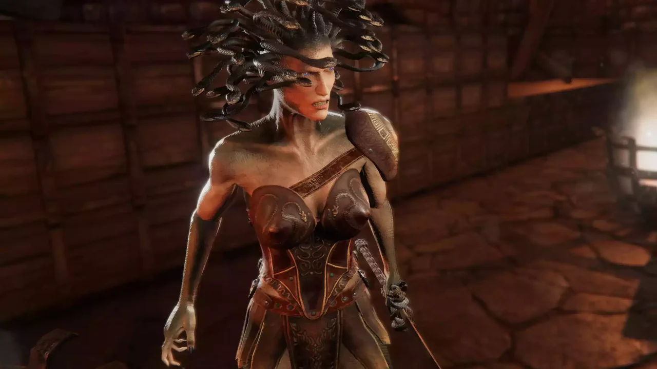 Medusa (Female) Human & Snake Mythology Pack PBR - Fantasy RPG