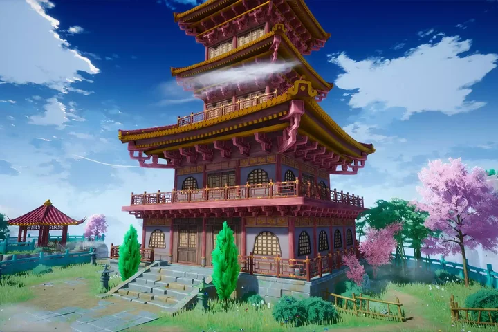 Cartoon Stylized Oriental Fantasy Environment