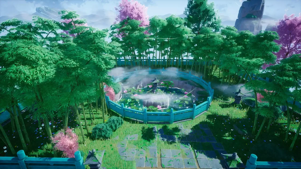 Cartoon Stylized Oriental Fantasy Environment