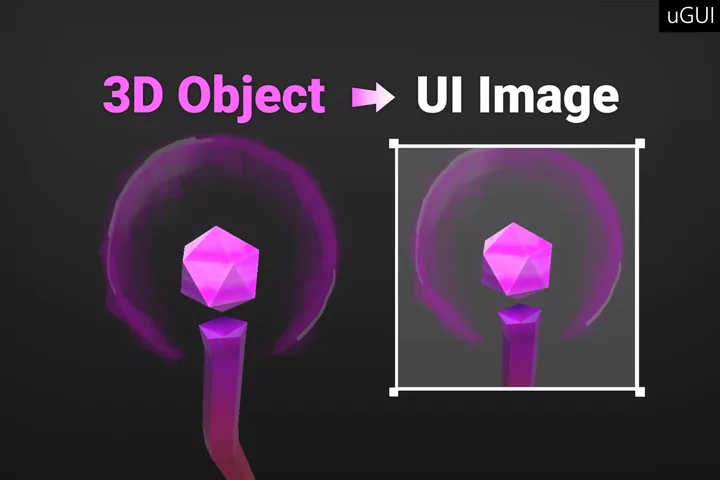 3D Object Image for UGUI - MiniMap Inventory Portrait