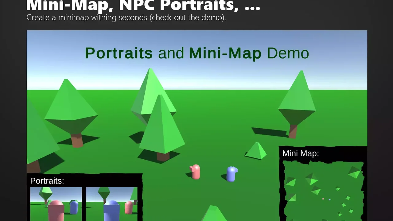 3D Object Image for UGUI - MiniMap Inventory Portrait