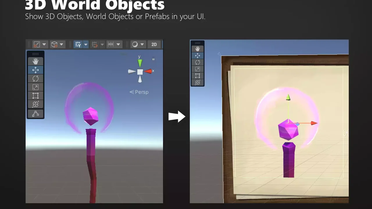 3D Object Image for UGUI - MiniMap Inventory Portrait
