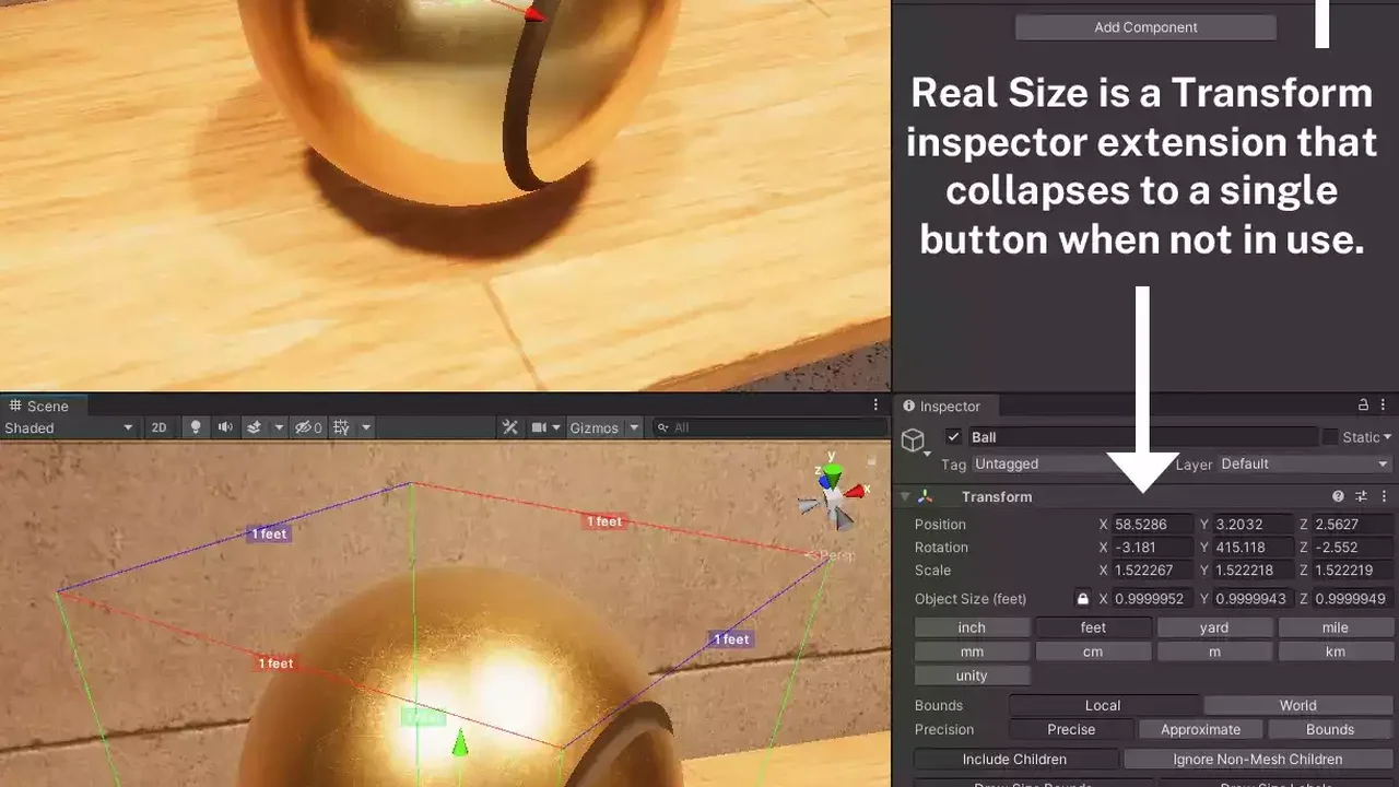 Real Size Measure and Resize with Real World Units