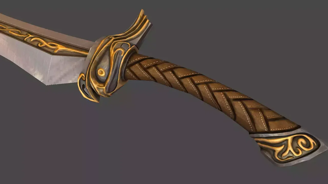 Golden Noble Fantasy Blade