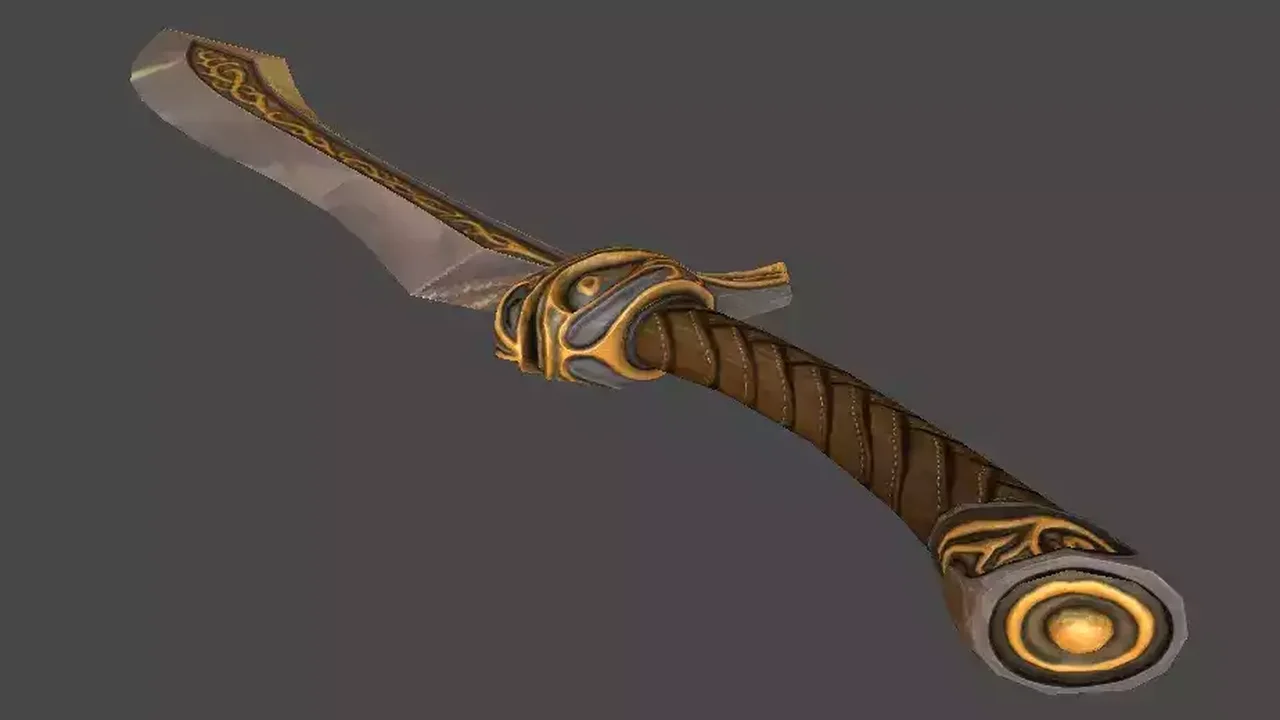 Golden Noble Fantasy Blade