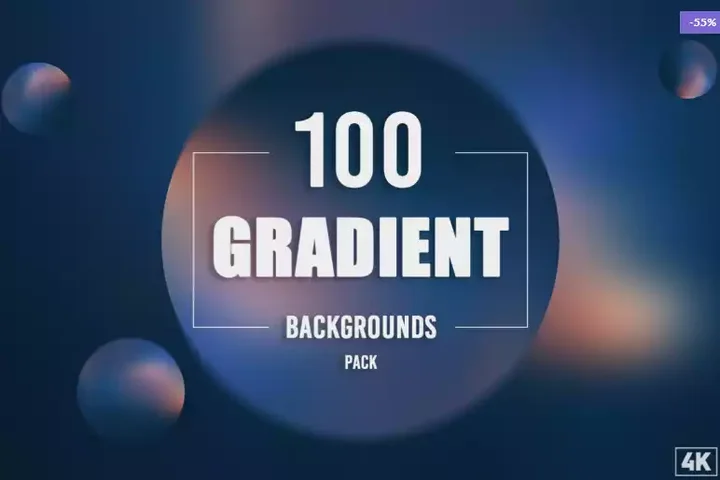 100 Gradient Backgrounds
