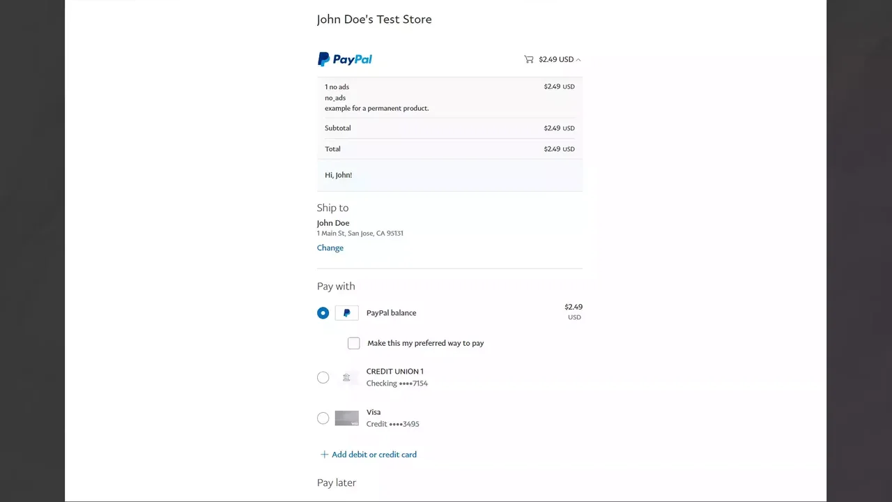 Simple IAP System