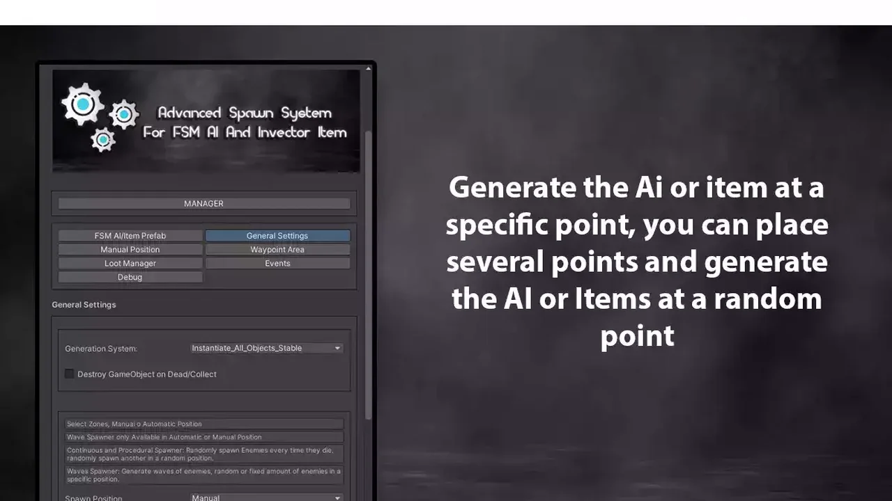Advanced Spawn System For FSM AI And Invector Item