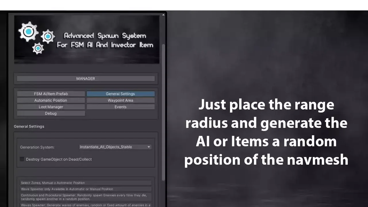 Advanced Spawn System For FSM AI And Invector Item
