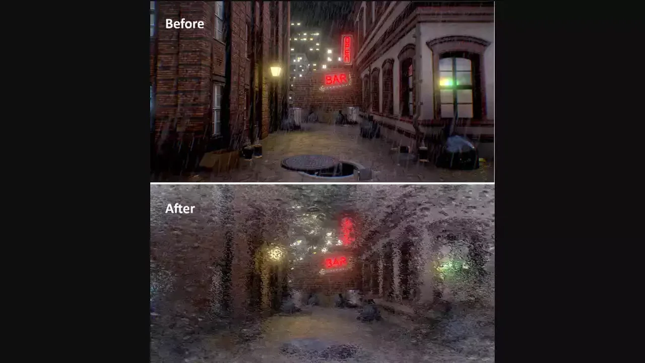 Fast Frost Rain Steam ( Mobile , URP , VR , AR , LWRP )