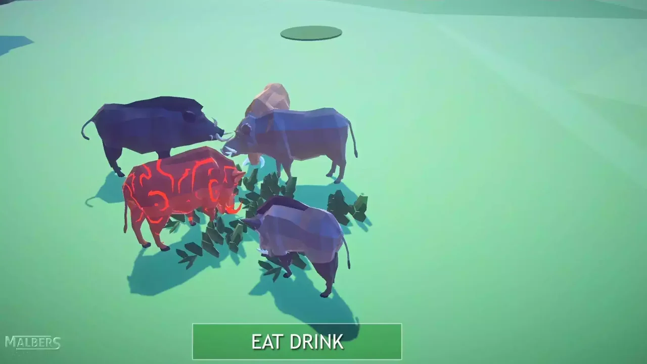 Poly Art Boars