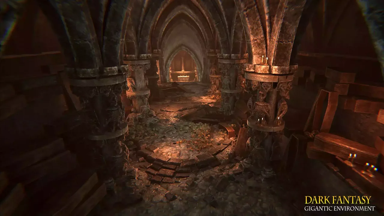 Dark Fantasy Gigantic Environment