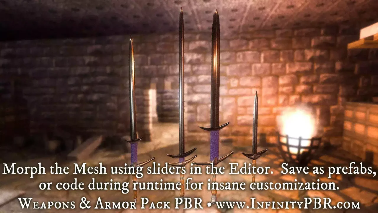 Weapons & Armor PBR Pack #1 - Fantasy RPG