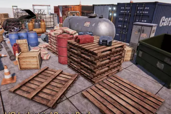 Industrial Props Pack - PBR