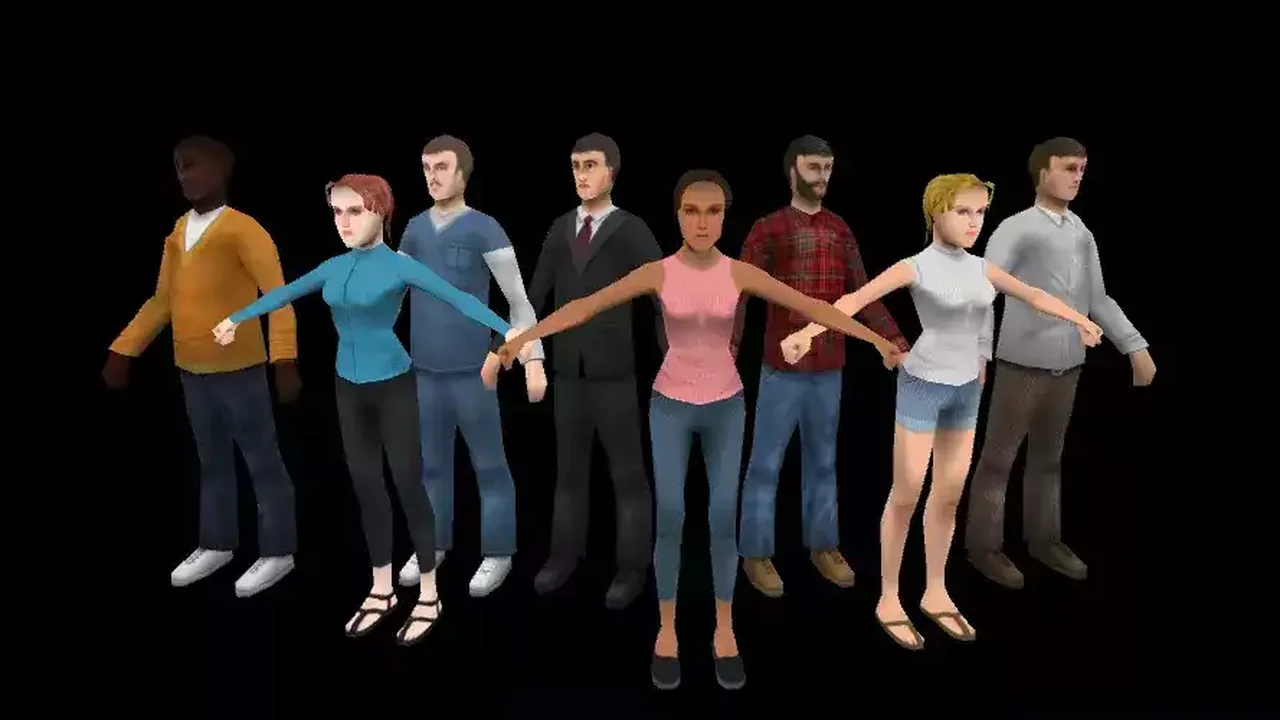 Low Poly Civilian Character Pack