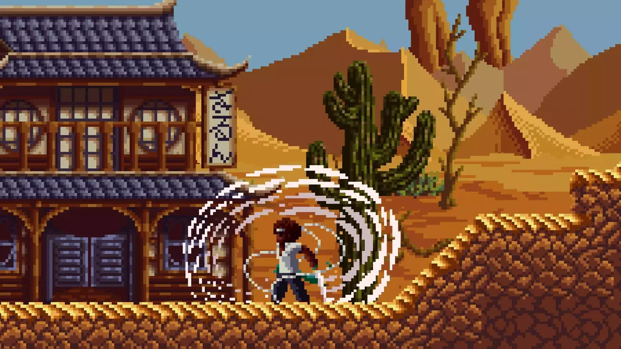 Pixelart Samurai Sideview Tileset - #1 - Wasteland