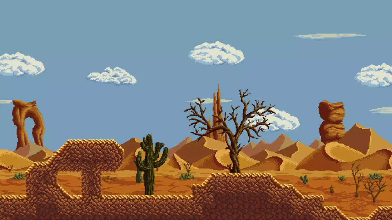 Pixelart Samurai Sideview Tileset - #1 - Wasteland