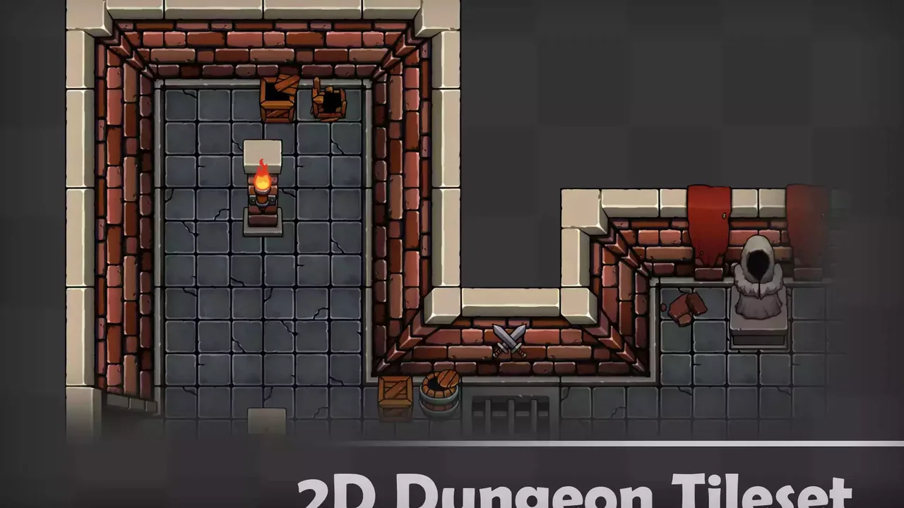 2D Dungeon Tileset