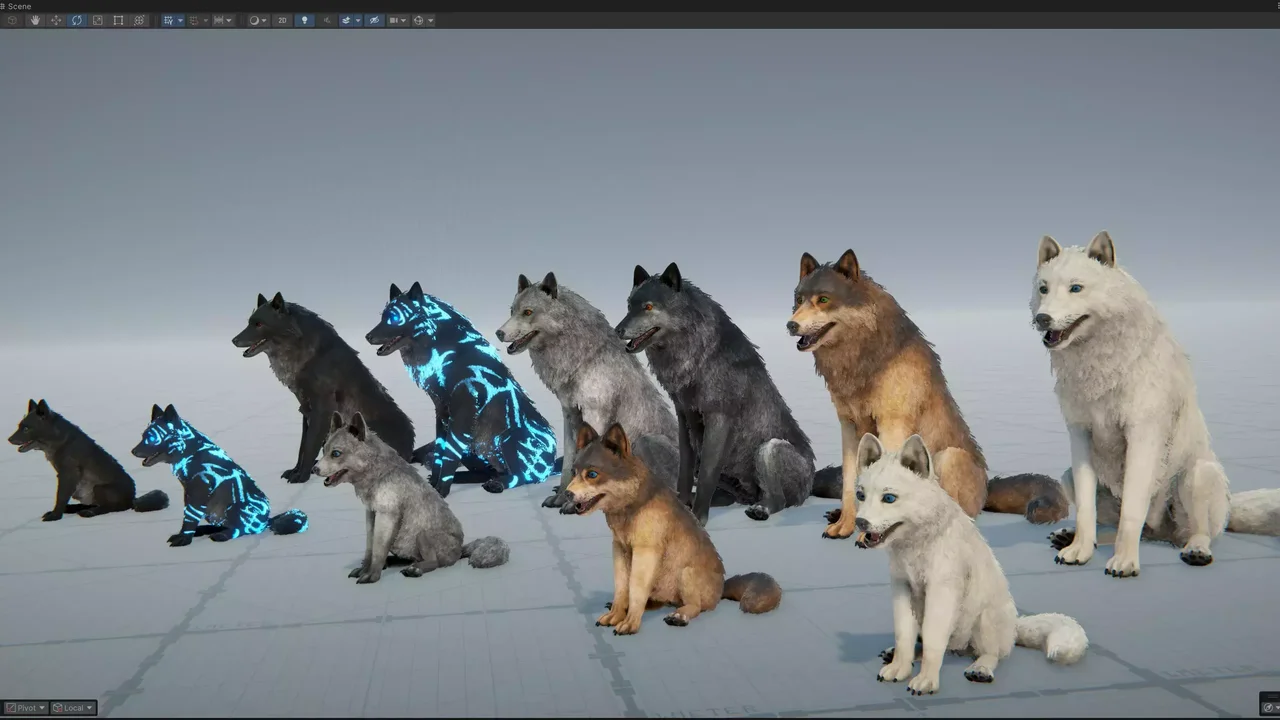 Realistic Wolf