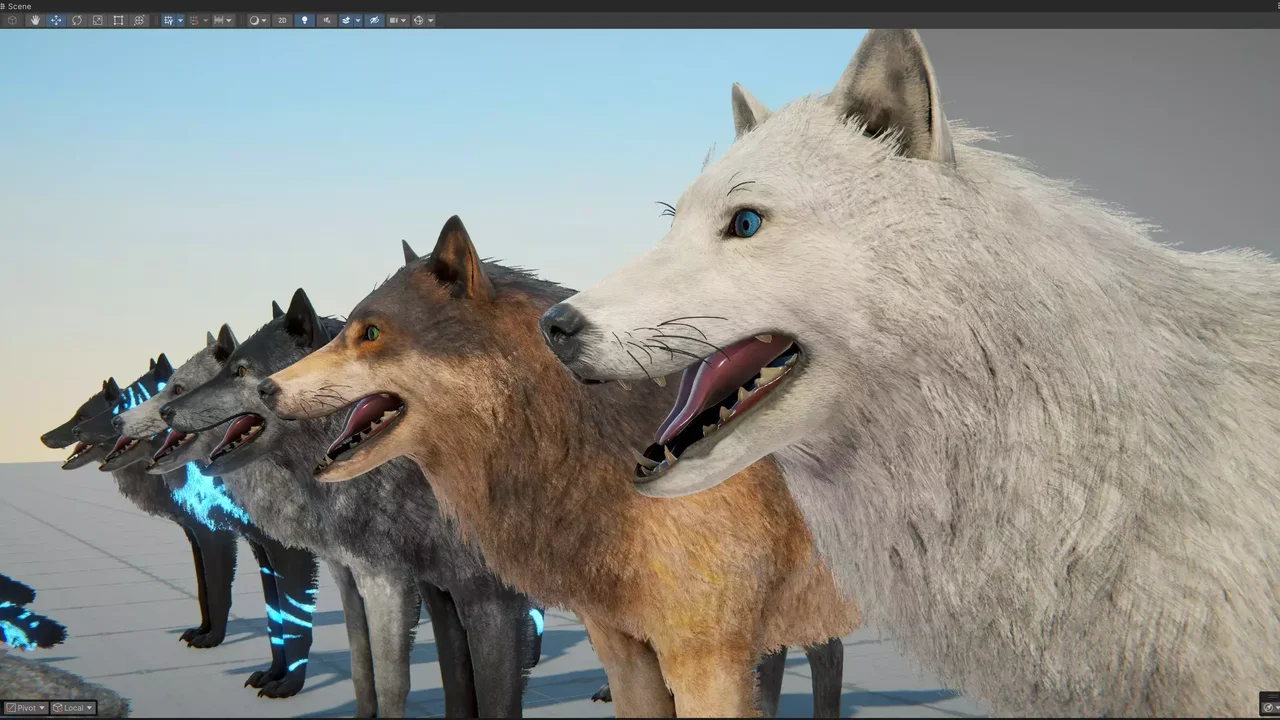 Realistic Wolf