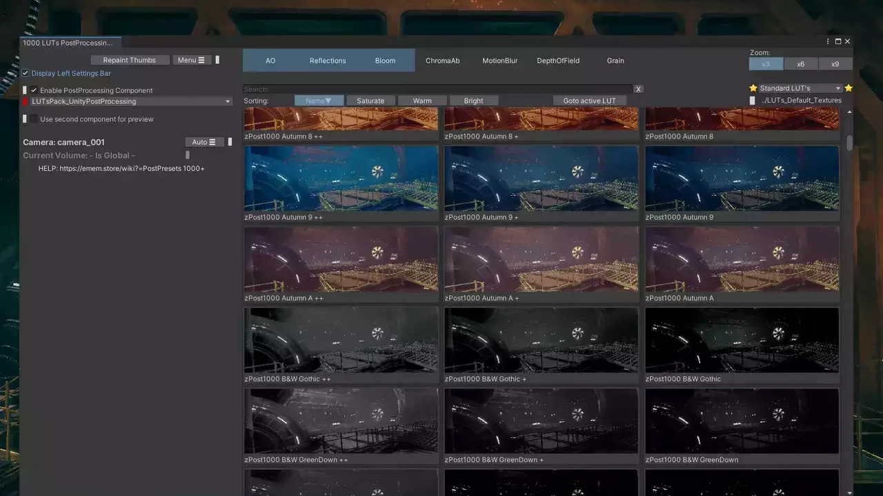 1000 LUTs for Post Processing