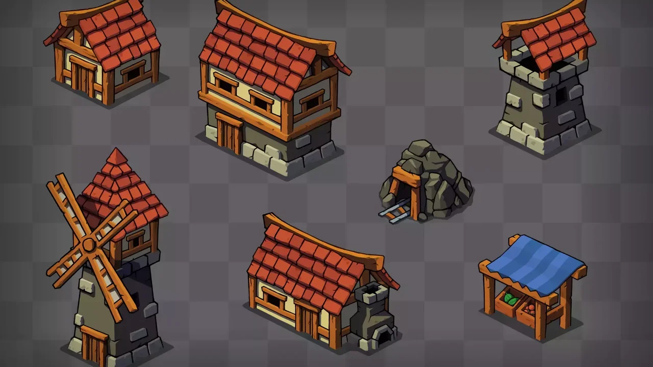 2D Isometric Village