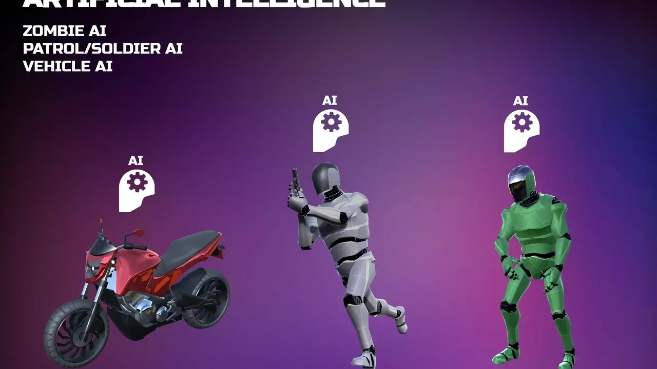 JU TPS 3 - Third Person Shooter GameKit + Vehicle Physics