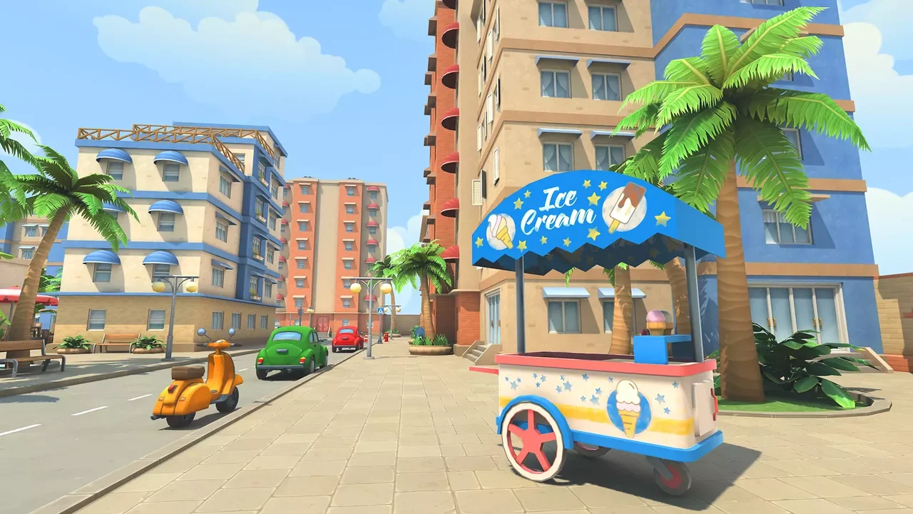 Lowpoly Resort Town