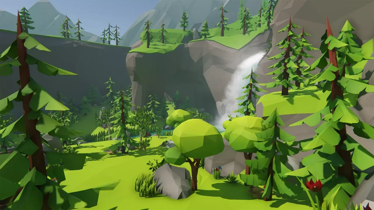 Lowpoly Style Forest Environment